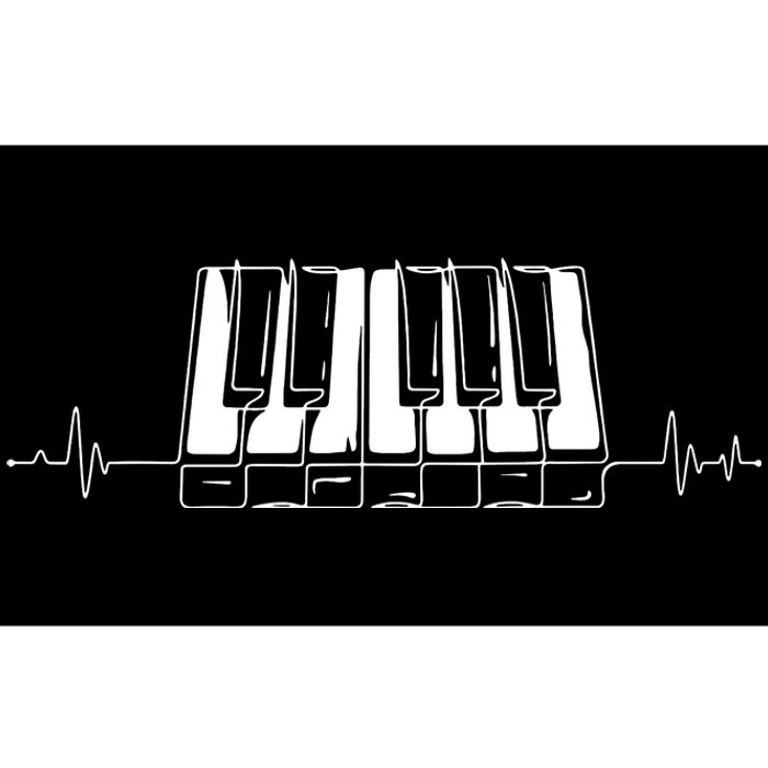 Piano Keys Vintage Style Musical Keyboard Piano Bumper Sticker