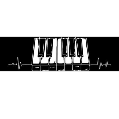 Piano Keys Vintage Style Musical Keyboard Piano Bumper Sticker