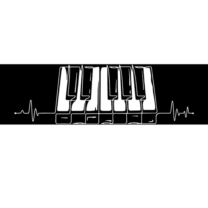 Piano Keys Vintage Style Musical Keyboard Piano Bumper Sticker