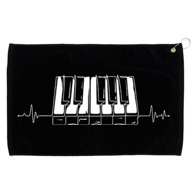 Piano Keys Vintage Style Musical Keyboard Piano Grommeted Golf Towel