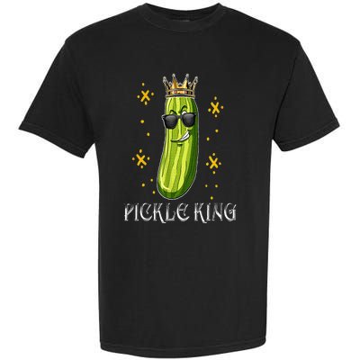 Pickle King Vegan Funny Cucumber Vegetable Pickles Lover Garment-Dyed Heavyweight T-Shirt