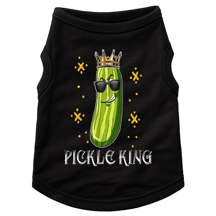 Pickle King Vegan Funny Cucumber Vegetable Pickles Lover Doggie Tank