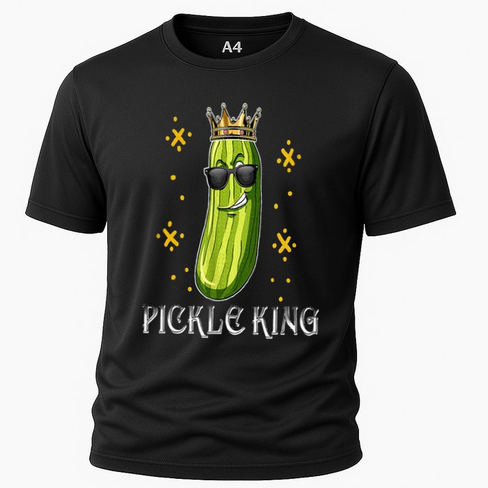 Pickle King Vegan Funny Cucumber Vegetable Pickles Lover Performance Shirt