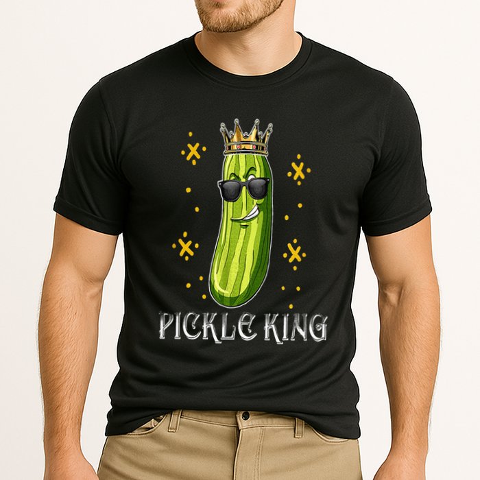 Pickle King Vegan Funny Cucumber Vegetable Pickles Lover Performance Shirt