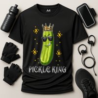Pickle King Vegan Funny Cucumber Vegetable Pickles Lover Performance Shirt