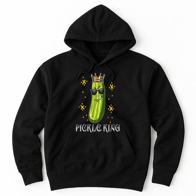 Pickle King Vegan Funny Cucumber Vegetable Pickles Lover Hoodie