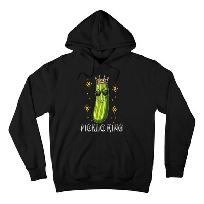 Pickle King Vegan Funny Cucumber Vegetable Pickles Lover Hoodie