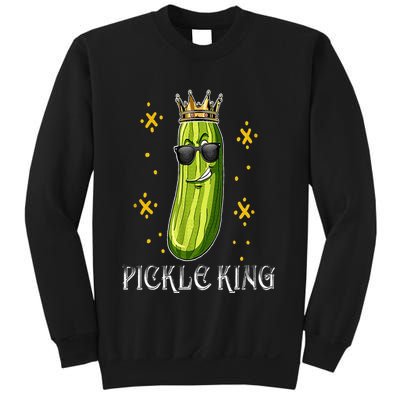 Pickle King Vegan Funny Cucumber Vegetable Pickles Lover Sweatshirt