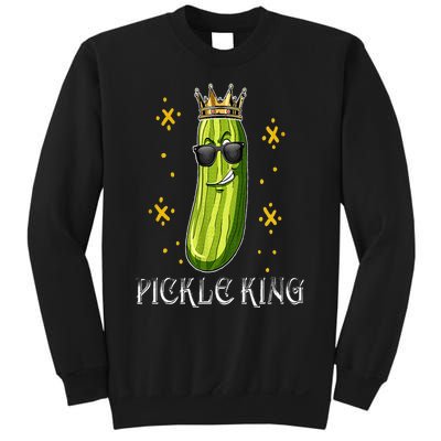 Pickle King Vegan Funny Cucumber Vegetable Pickles Lover Sweatshirt