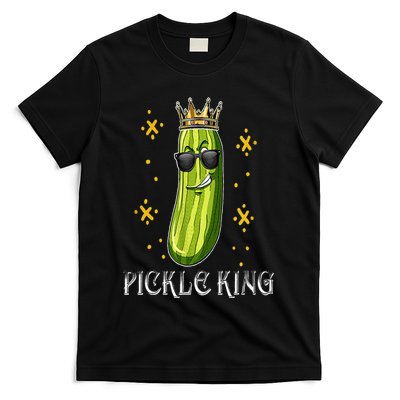 Pickle King Vegan Funny Cucumber Vegetable Pickles Lover T-Shirt