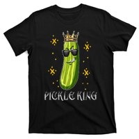 Pickle King Vegan Funny Cucumber Vegetable Pickles Lover T-Shirt