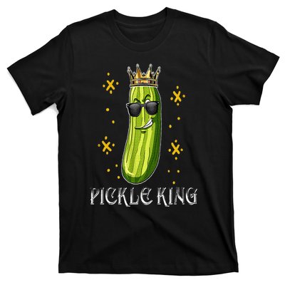 Pickle King Vegan Funny Cucumber Vegetable Pickles Lover T-Shirt