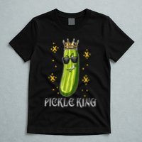 Pickle King Vegan Funny Cucumber Vegetable Pickles Lover T-Shirt