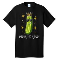 Pickle King Vegan Funny Cucumber Vegetable Pickles Lover Tall T-Shirt