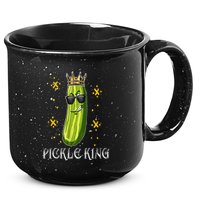 Pickle King Vegan Funny Cucumber Vegetable Pickles Lover 15oz Campfire Ceramic Mug