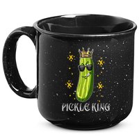Pickle King Vegan Funny Cucumber Vegetable Pickles Lover 15oz Campfire Ceramic Mug