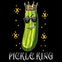 Pickle King Vegan Funny Cucumber Vegetable Pickles Lover Drawstring Bag