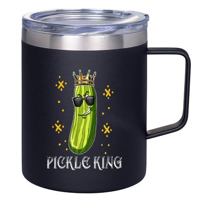 Pickle King Vegan Funny Cucumber Vegetable Pickles Lover 12oz Stainless Steel Coffee Mug
