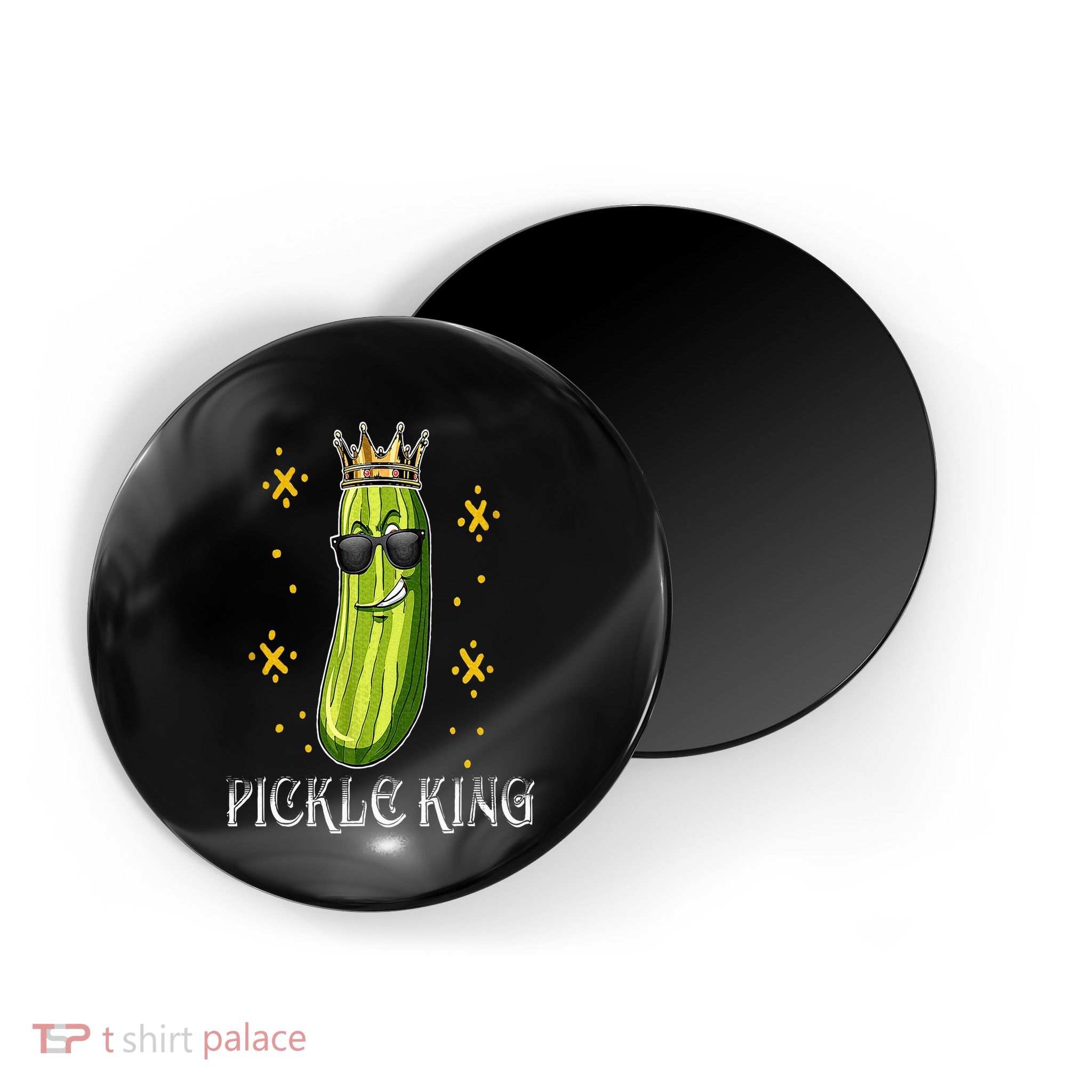 Pickle King Vegan Funny Cucumber Vegetable Pickles Lover Magnet