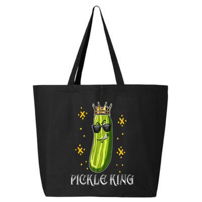 Pickle King Vegan Funny Cucumber Vegetable Pickles Lover 25L Jumbo Tote