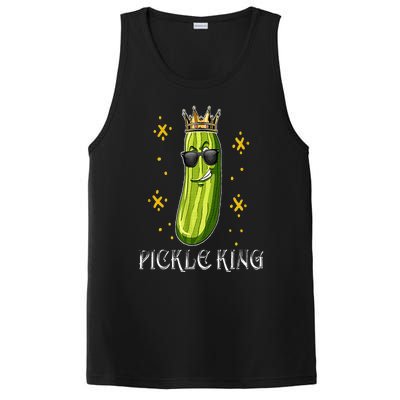 Pickle King Vegan Funny Cucumber Vegetable Pickles Lover PosiCharge Competitor Tank