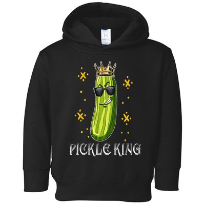Pickle King Vegan Funny Cucumber Vegetable Pickles Lover Toddler Hoodie