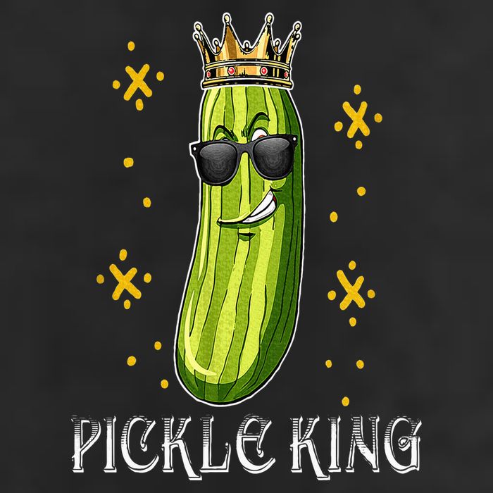 Pickle King Vegan Funny Cucumber Vegetable Pickles Lover Golf Towel