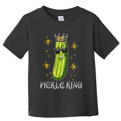 Pickle King Vegan Funny Cucumber Vegetable Pickles Lover Toddler T-Shirt