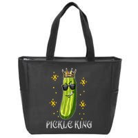 Pickle King Vegan Funny Cucumber Vegetable Pickles Lover Zip Tote Bag