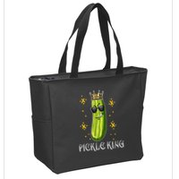 Pickle King Vegan Funny Cucumber Vegetable Pickles Lover Zip Tote Bag