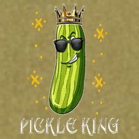 Pickle King Vegan Funny Cucumber Vegetable Pickles Lover Garment-Dyed Women's Muscle Tee