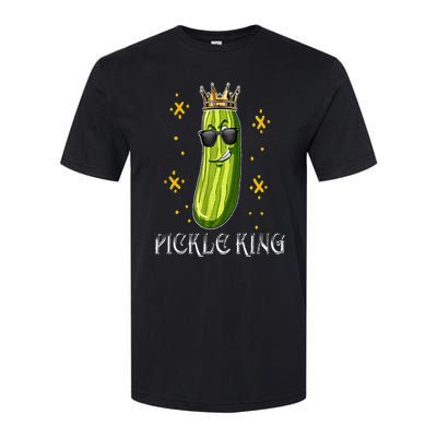 Pickle King Vegan Funny Cucumber Vegetable Pickles Lover Softstyle® CVC T-Shirt