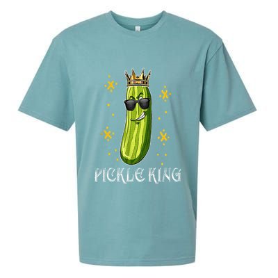 Pickle King Vegan Funny Cucumber Vegetable Pickles Lover Sueded Cloud Jersey T-Shirt