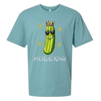 Pickle King Vegan Funny Cucumber Vegetable Pickles Lover Sueded Cloud Jersey T-Shirt