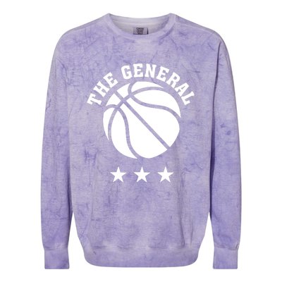 Pat Knight Wearing The General Basketball Colorblast Crewneck Sweatshirt