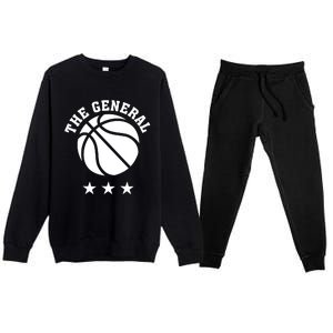 Pat Knight Wearing The General Basketball Premium Crewneck Sweatsuit Set