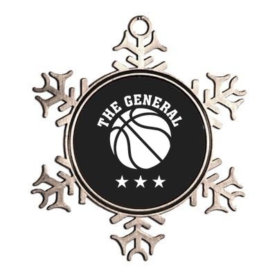 Pat Knight Wearing The General Basketball Metallic Star Ornament