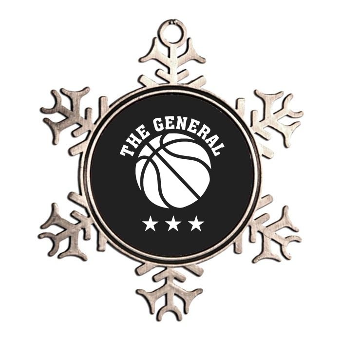 Pat Knight Wearing The General Basketball Metallic Star Ornament