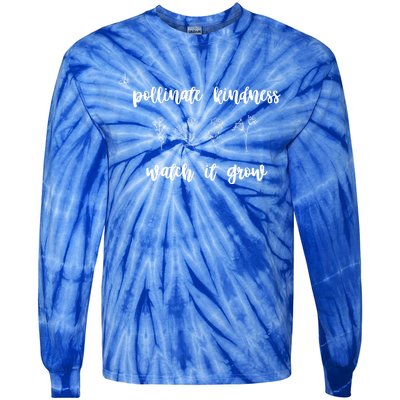 Pollinate Kindness Watch It Grow Acceptance Autism Gift Tie-Dye Long Sleeve Shirt