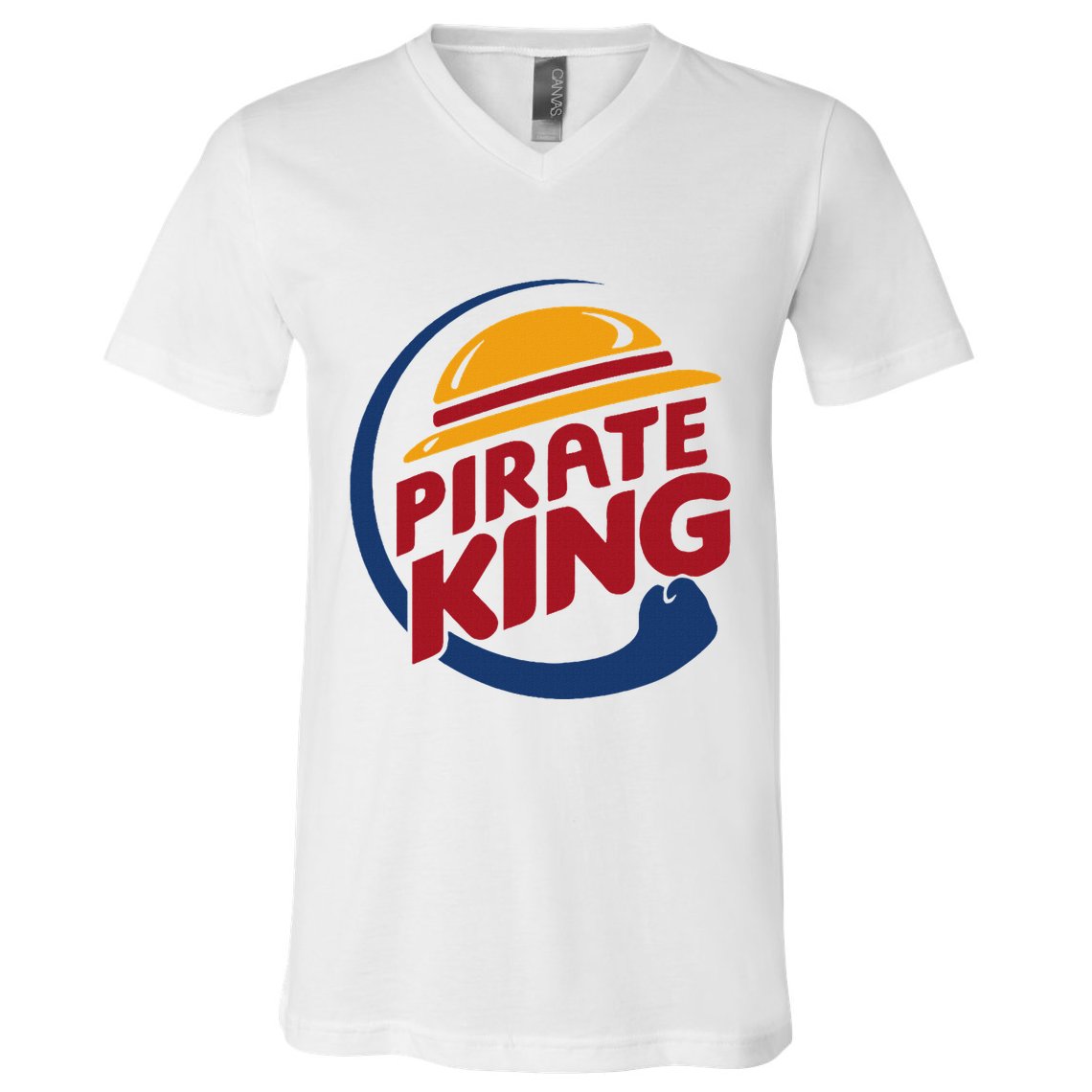 Pirate King With Pirate Hat Japanese Anime Lover Manga Fan V-Neck T-Shirt