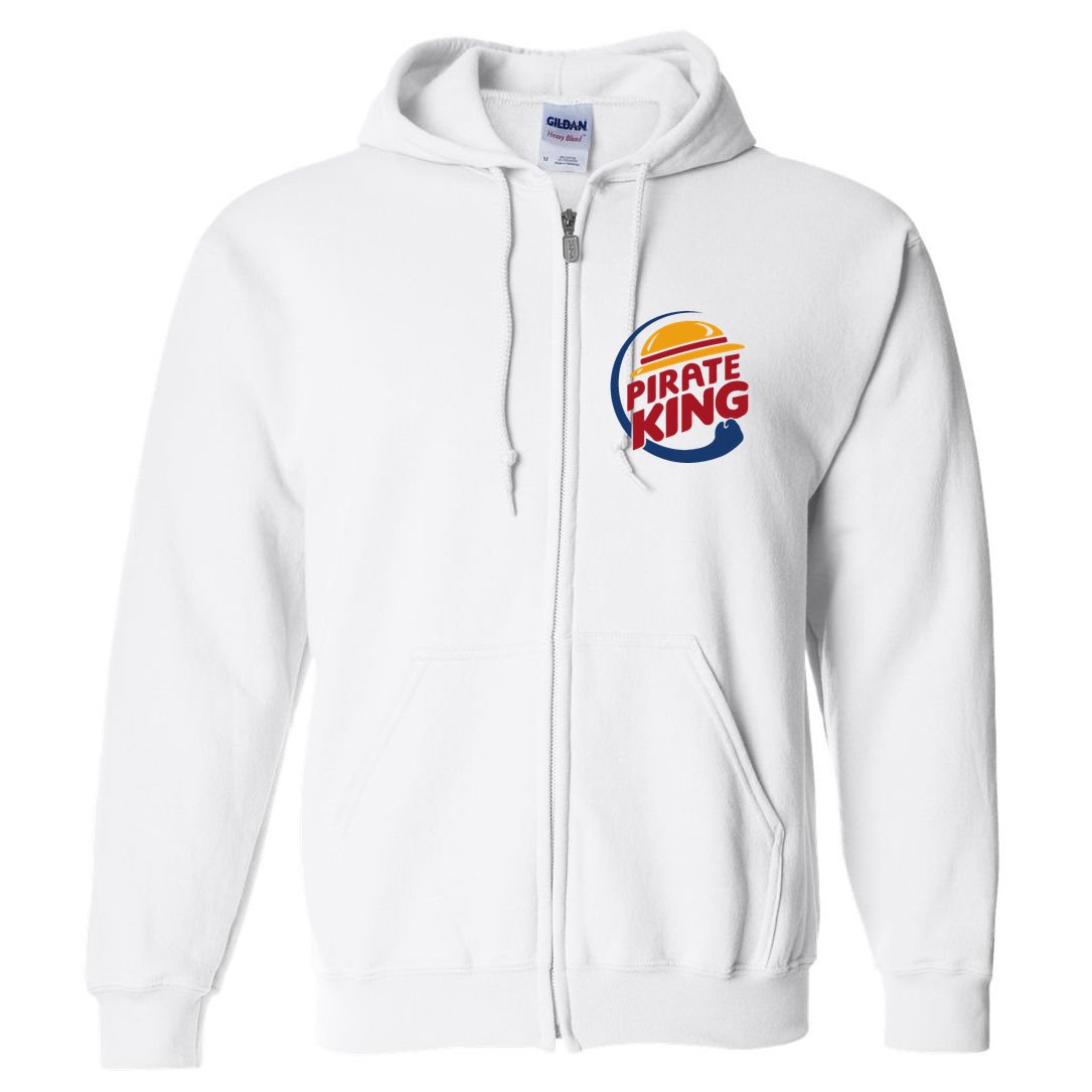Pirate King With Pirate Hat Japanese Anime Lover Manga Fan Full Zip Hoodie