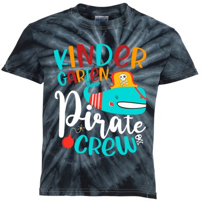 Pirate Kinder Whale Costume Kindergarten Teacher Halloween Kids Tie-Dye T-Shirt