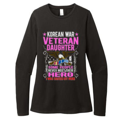 Proud Korean War Veteran Daughter Gift I Was Raised By Mine Womens CVC Long Sleeve Shirt