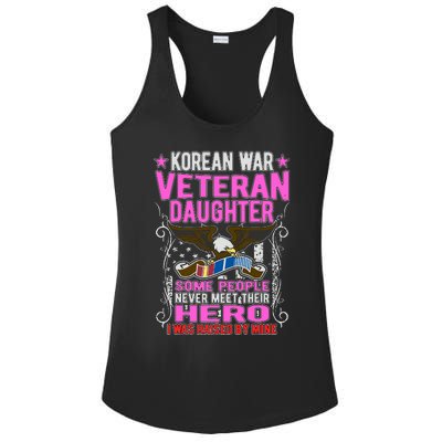 Proud Korean War Veteran Daughter Gift I Was Raised By Mine Ladies PosiCharge Competitor Racerback Tank