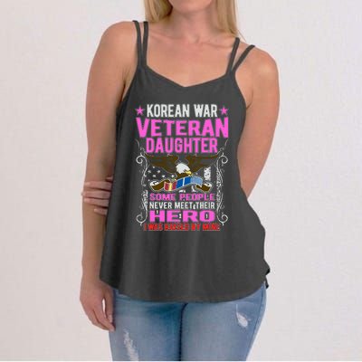 Proud Korean War Veteran Daughter Gift I Was Raised By Mine Women's Strappy Tank