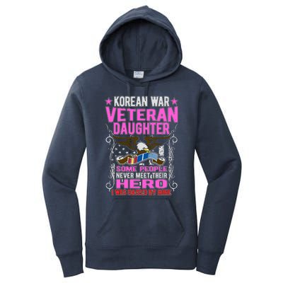 Proud Korean War Veteran Daughter Gift I Was Raised By Mine Women's Pullover Hoodie