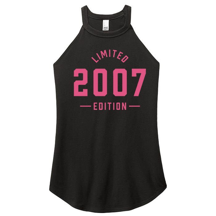 Pink Limited 2007 Edition Sweet 16th Birthday Teen Girl Women’s Perfect Tri Rocker Tank