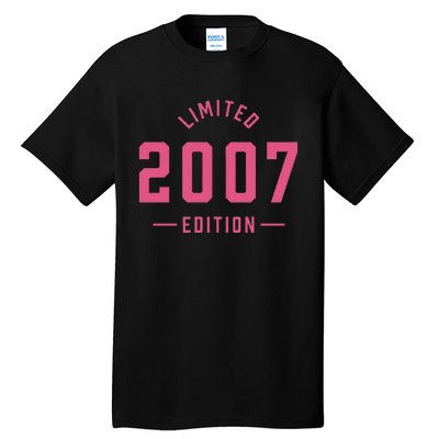 Pink Limited 2007 Edition Sweet 16th Birthday Teen Girl Tall T-Shirt