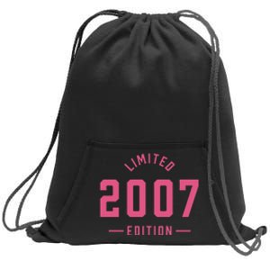 Pink Limited 2007 Edition Sweet 16th Birthday Teen Girl Sweatshirt Cinch Pack Bag