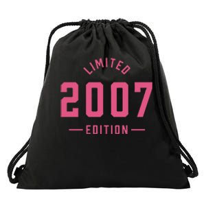 Pink Limited 2007 Edition Sweet 16th Birthday Teen Girl Drawstring Bag